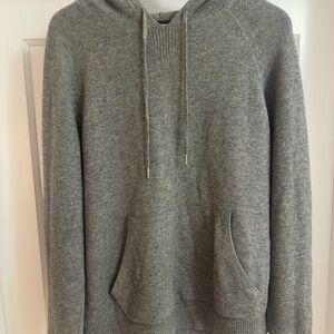 One Quince Gray Cashmere Hoodie